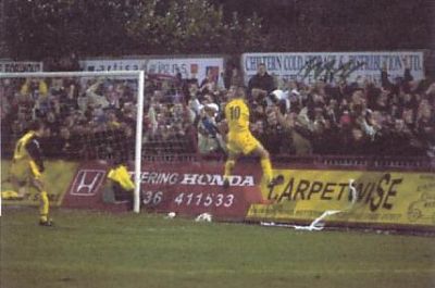 Darby Celebrates goal away at Kettering